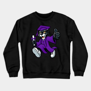 Purple panther graduate Crewneck Sweatshirt